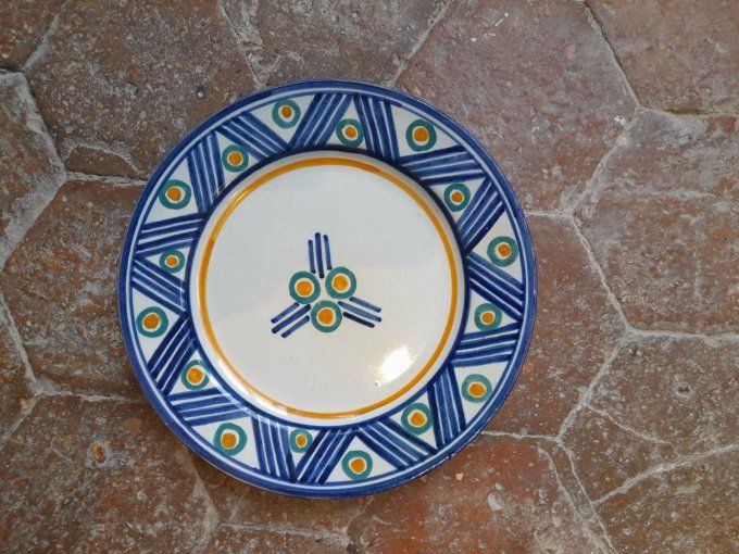 Assiette Henri Delcourt Desvres